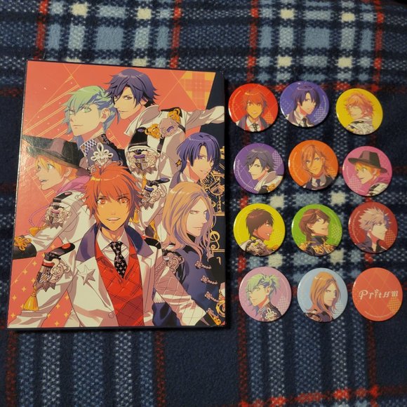 Uta no Prince-sama Prithm Animate 12 Pin Button Set + Display Case Binder - Picture 1 of 8